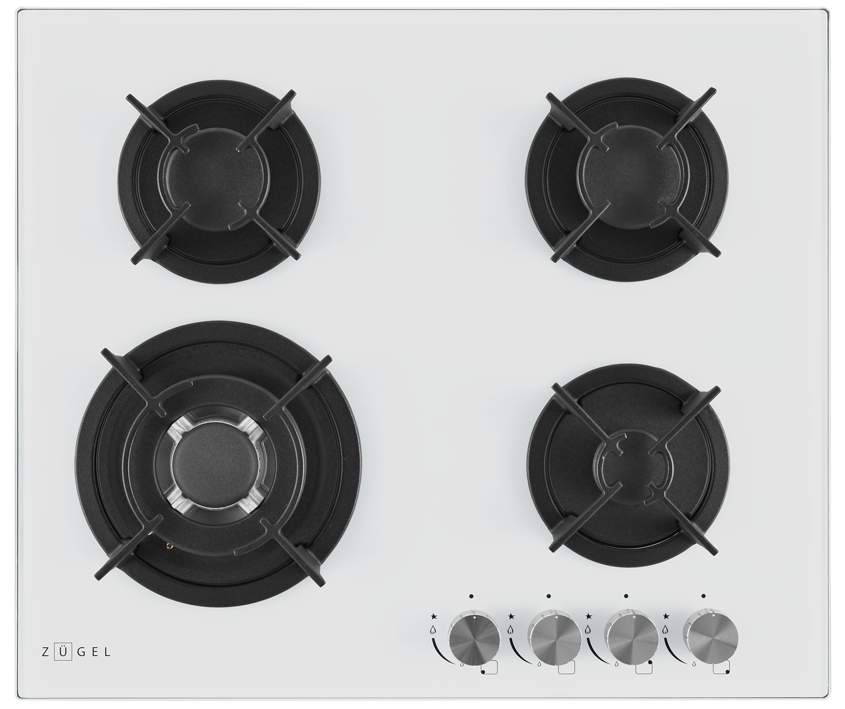 9175445 Газовая варочная поверхность ZUGEL ZGH603W STDN-0062244