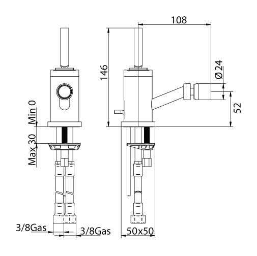 1523200000 Смеситель Bandini Coco Santreyd - Вид №1