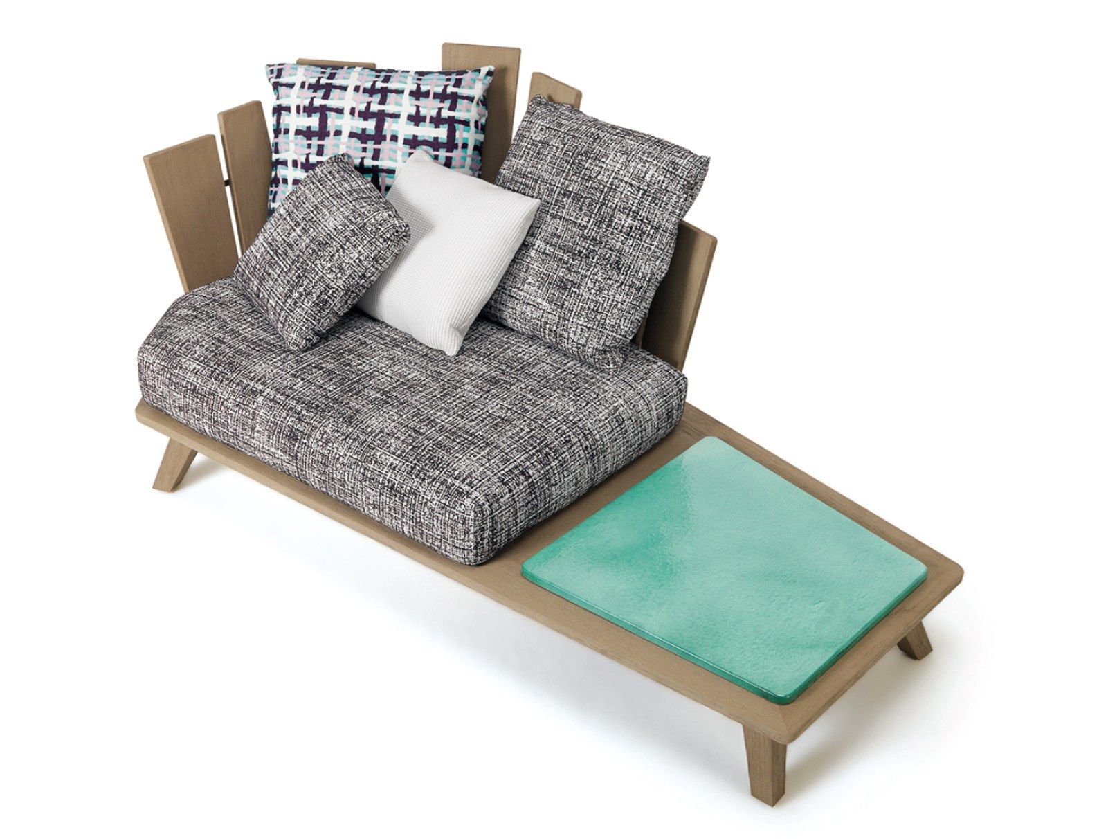 Кушетка из тикового дерева с журнальным столиком Ethimo Rafael ARCH-00136484 - Вид №7