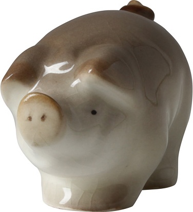 89164 Императорский фарфоровый завод Скульптура "Поросёнок" Фарфор твердый 
