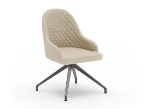 Мягкое вращающееся кресло capitonné