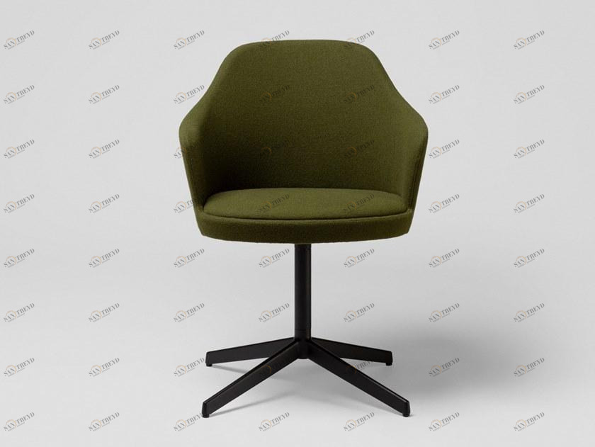 ENEA Стул с обивкой из ткани с 4 спицами и подлокотниками Kaiak sun-id-1452532