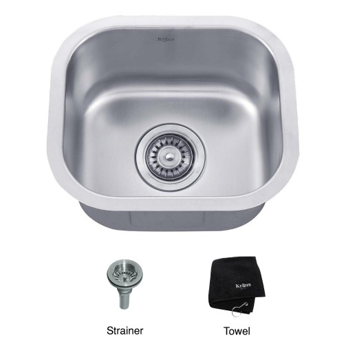 KBU17 Мойка кухонная прямоугольная Krausru  - Вид №2