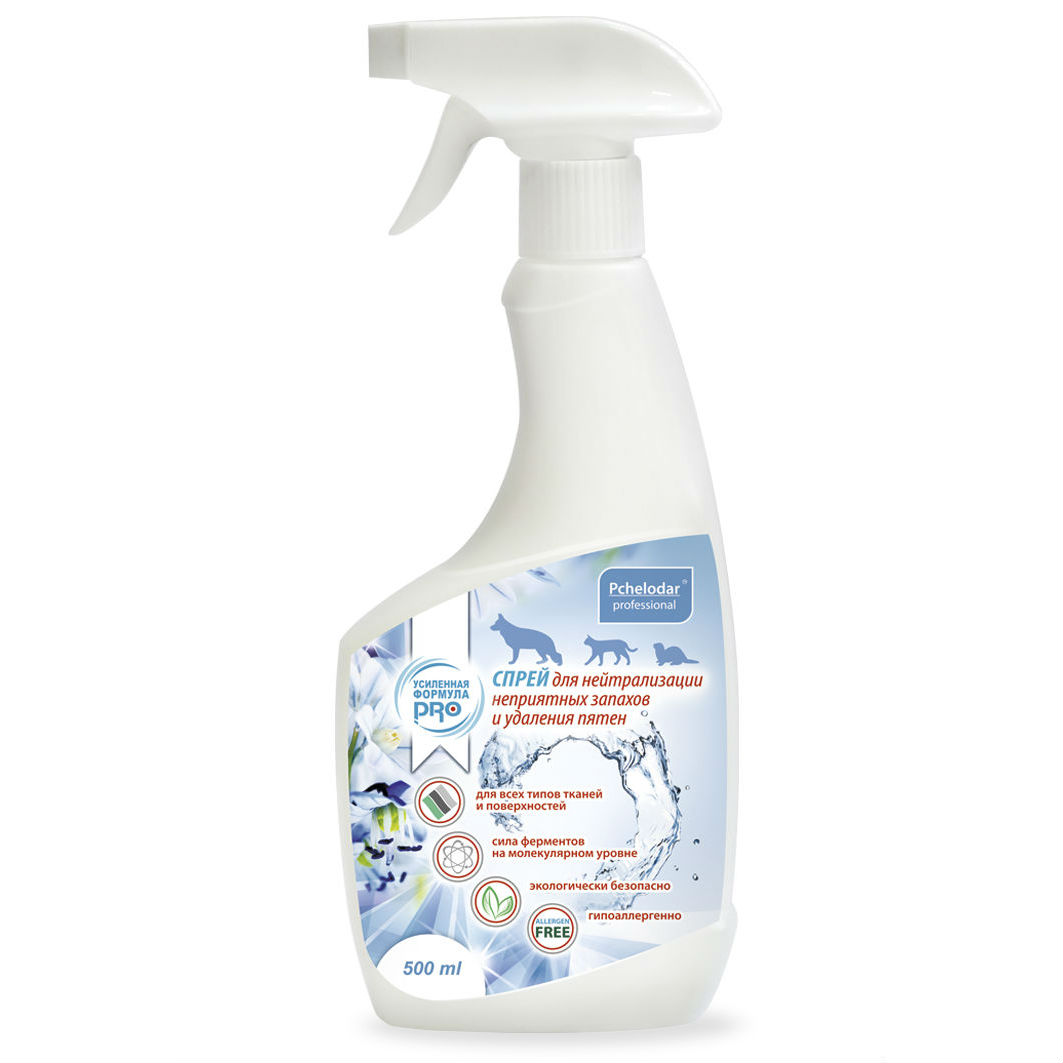ПР0046520 Спрей для нейтрализ. неприятных запахов и удаления пятен, 500мл ПЧЕЛОДАР 