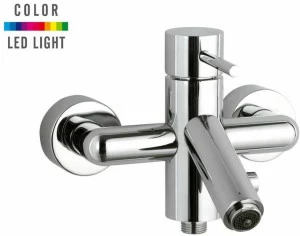 Remer Rubinetterie Настенный светодиодный смеситель для ванны Minimal color Nr 05 2