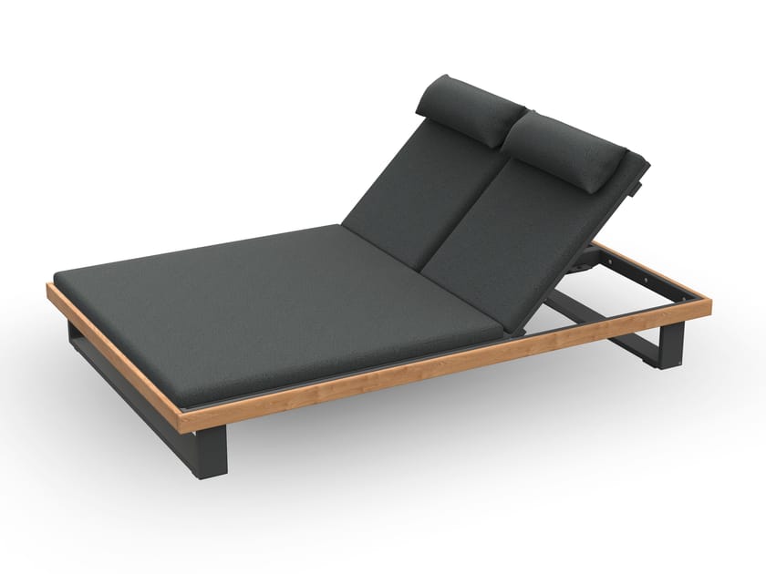 Двуспальная Садовая кровать с откидной спинкой из ткани Jati Kebon Truro ARCH-00149579