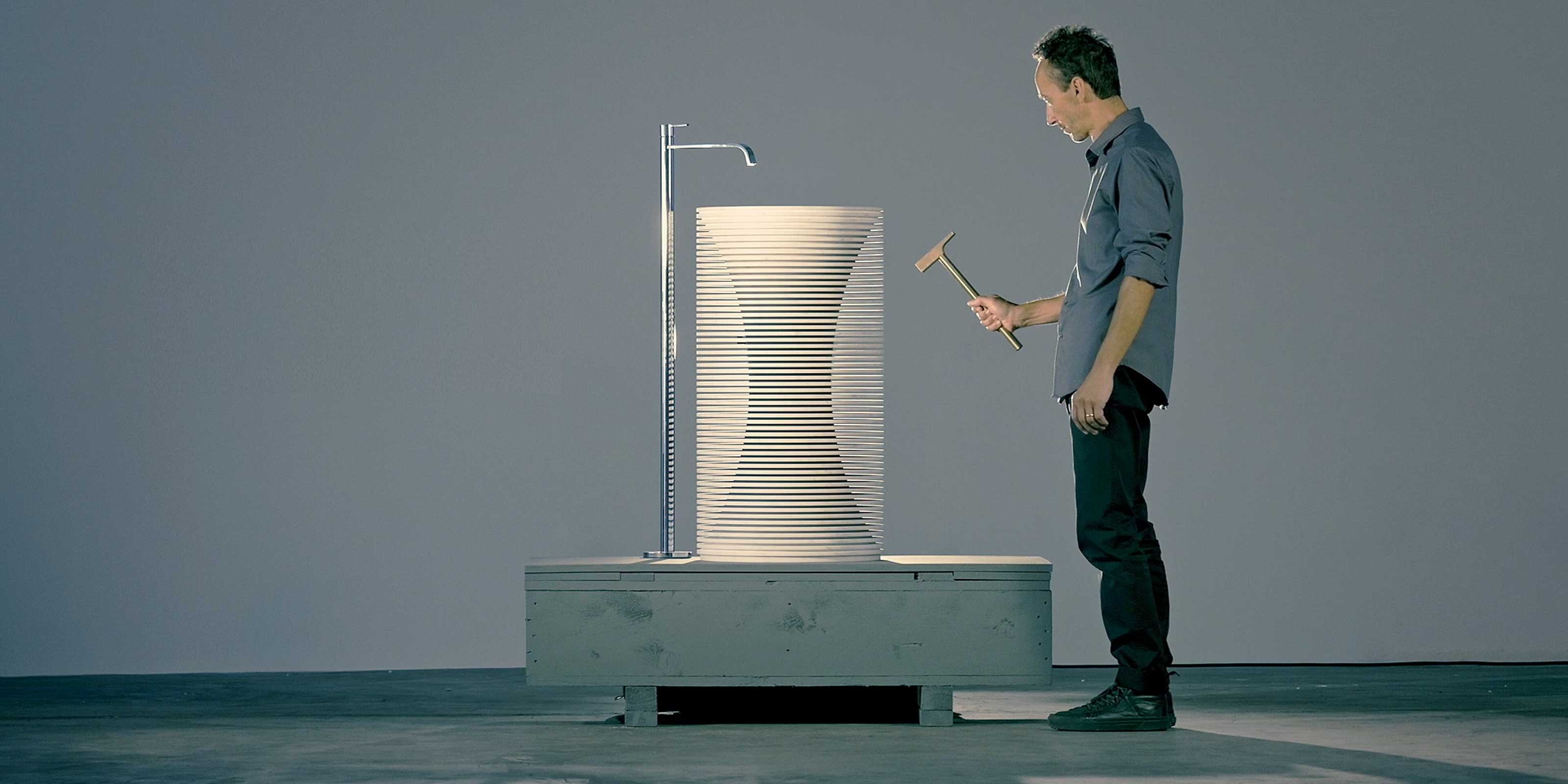 Introverso Напольная раковина стоящая прямоугольная Antoniolupi  - Вид №12