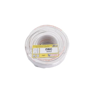Провод Промэко ПВС 3x4 20 м ГОСТ цвет белый 82912106 STLM-2158620