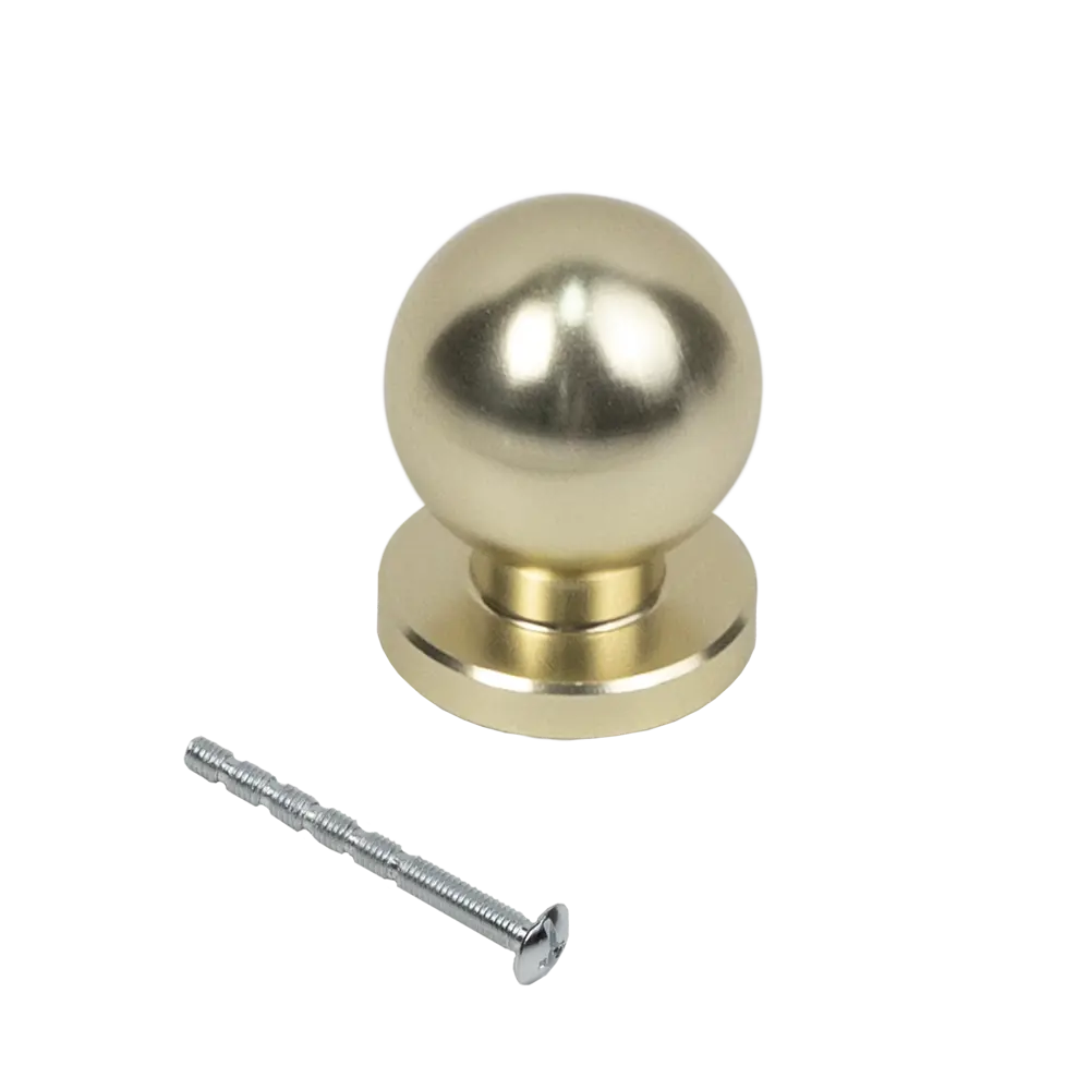 Мебельная ручка-кнопка GN35 матовое золото AKS STLM-2105138 - Вид №3