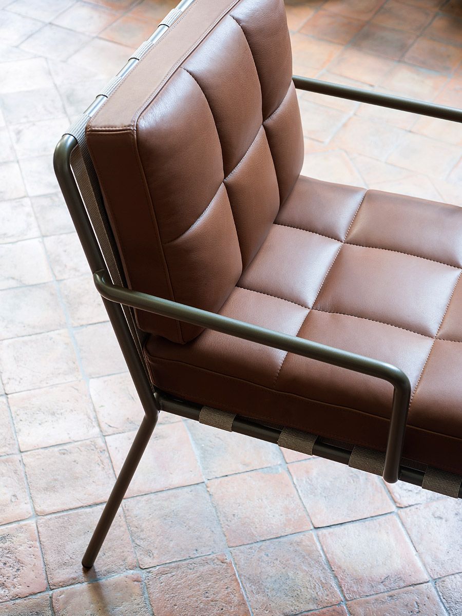 Кожаный мягкий стул с подлокотниками Tacchini MEMORY LANE ARCH-00077076 - Вид №3