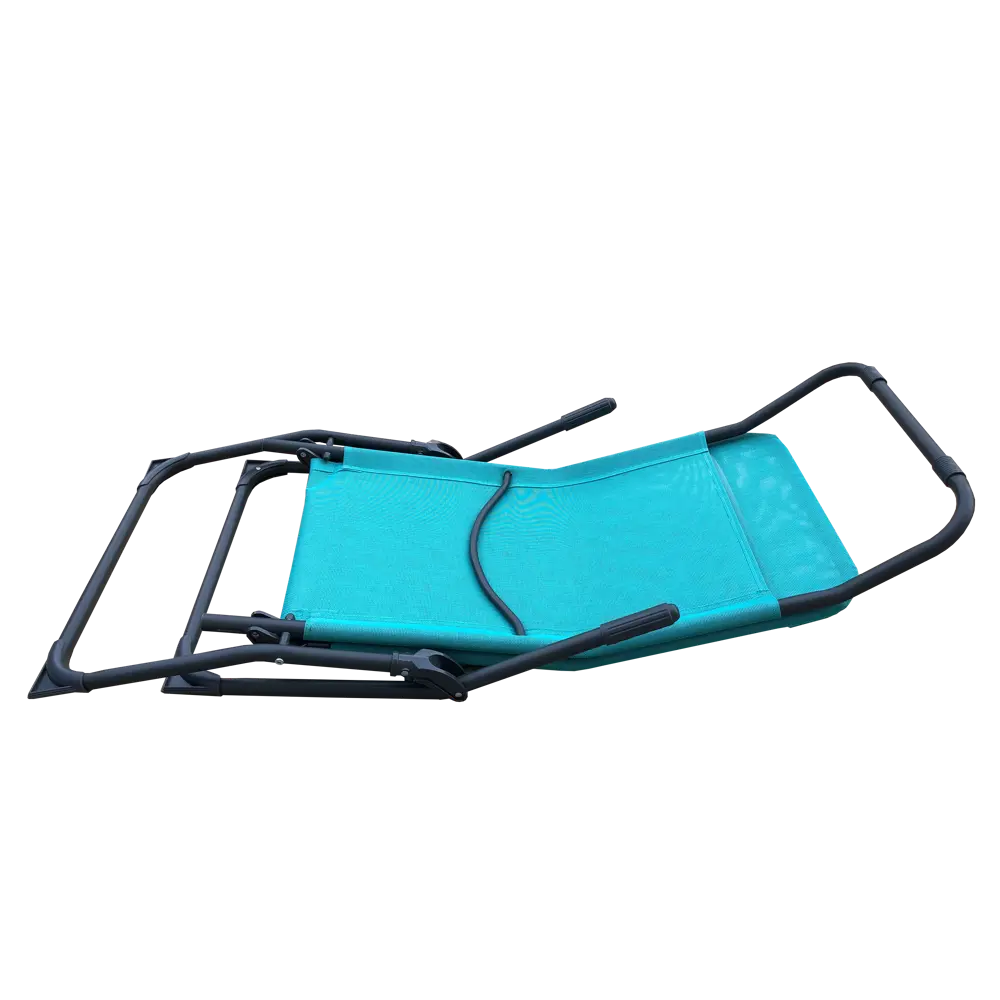 Шезлонг складной Naterial Fiesta 142x60x99 см сталь/ текстилен мятный 82575555 STLM-2143659 Santreyd  - Вид №4