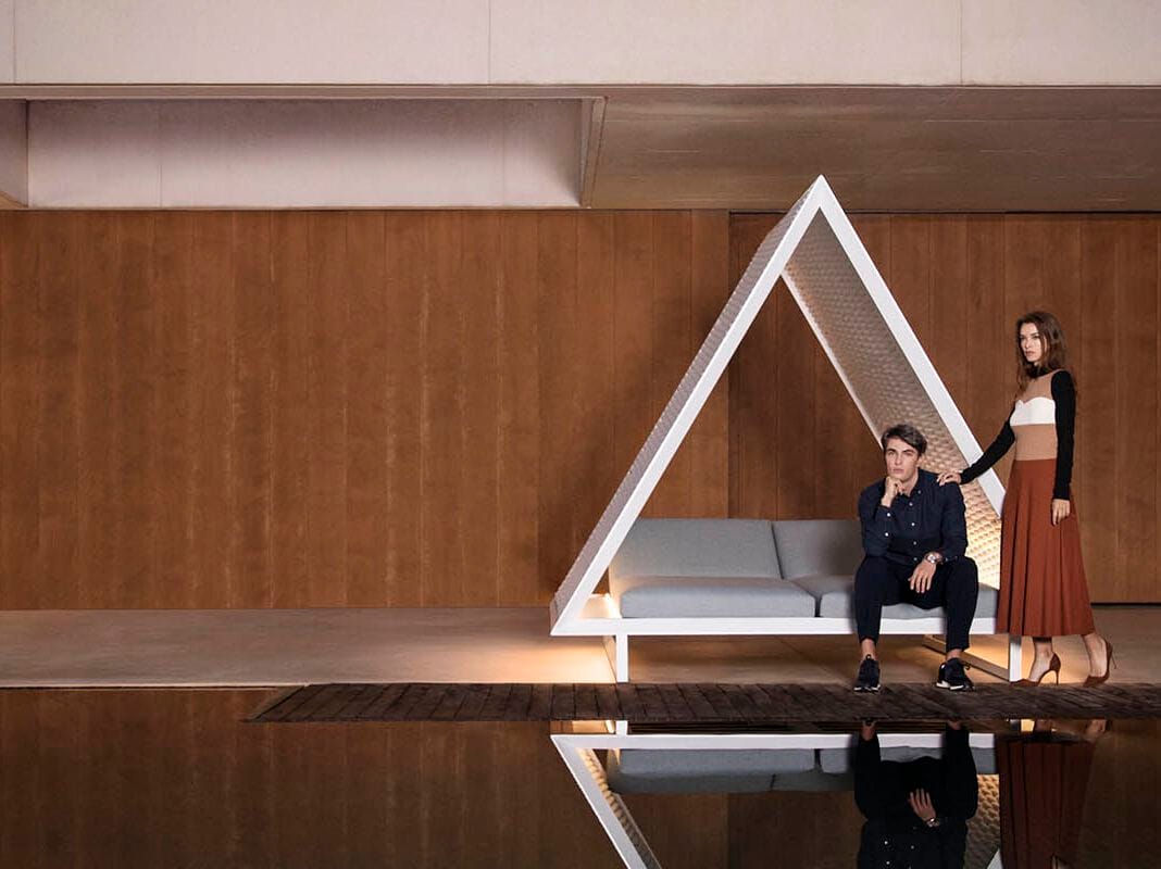 Откидная Садовая кровать с солнцезащитным козырьком Vondom Vineyard ARCH-00128436 - Вид №2