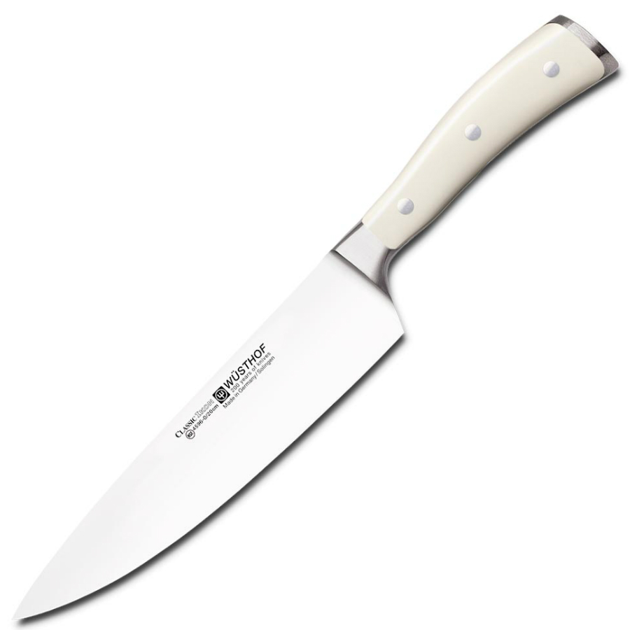 Набор кухонных ножей Ikon Cream White: 6 шт., мусат, ножницы, на деревянной подставке WUESTHOF W9879WUS - Вид №6