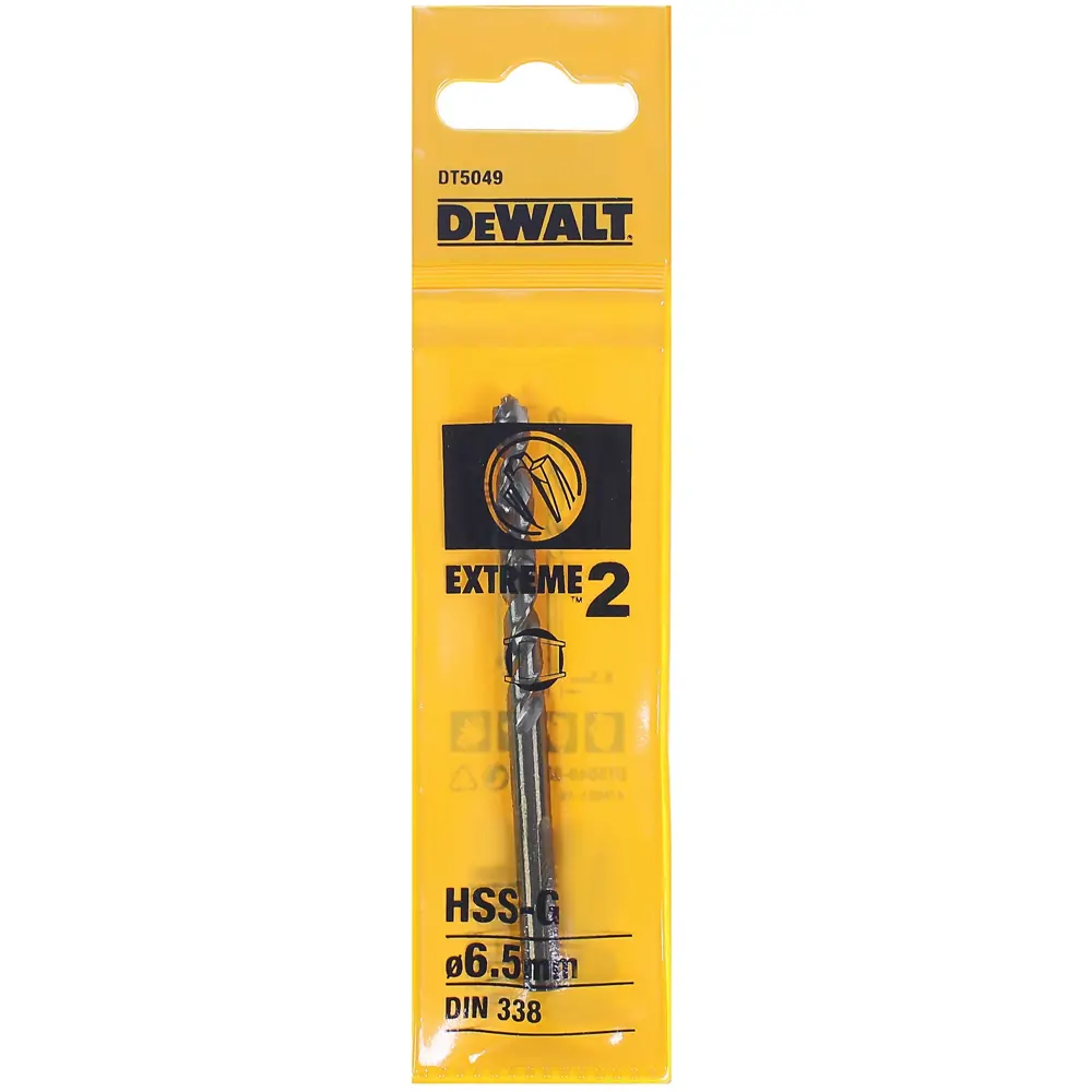 Сверло по металлу HSS-G 6.5х101 мм DeWalt Extreme 2 DT5049 81970418 STLM-2028838  - Вид №2