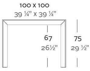 VONDOM Квадратный садовый стол из полиэтилена Frame sun-id-1369463 - Вид №2