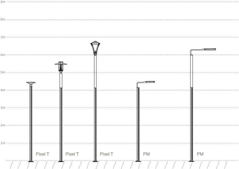 GHM-ECLATEC Металлический уличный фонарь Pixel sun-id-1512042 - Вид №5