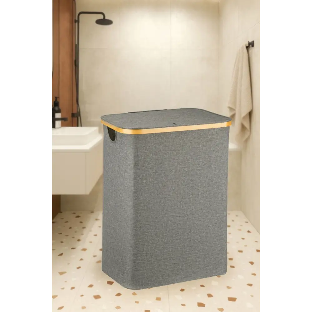 Корзина для белья Сахалин 100 л цвет серый Santreyd STLM-2013699 - Вид №2