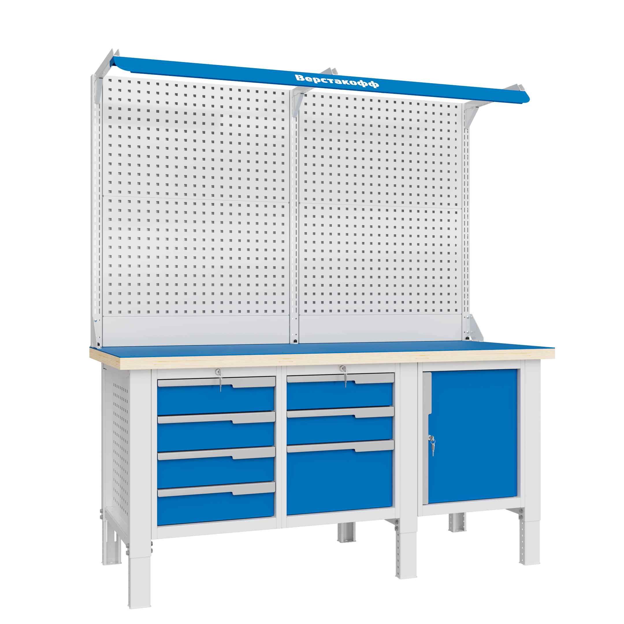 Верстак слесарный CTR 1832.S347.13-2F Верстакофф 124622