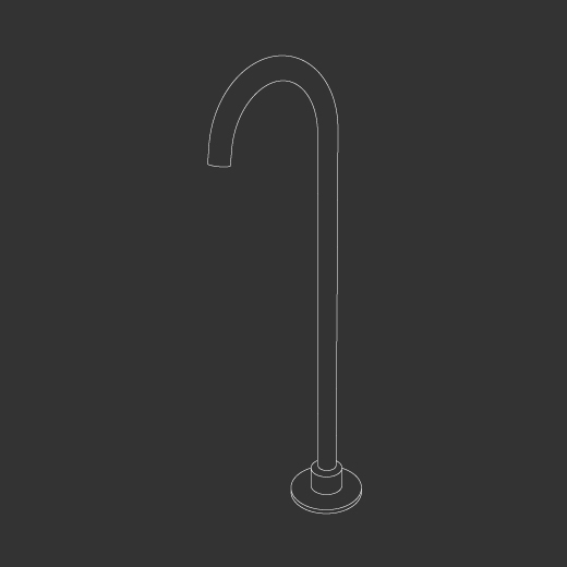 Свободно стоящий носик для ванной H. 755 мм  FRE198 CEADESIGN  - Вид №1