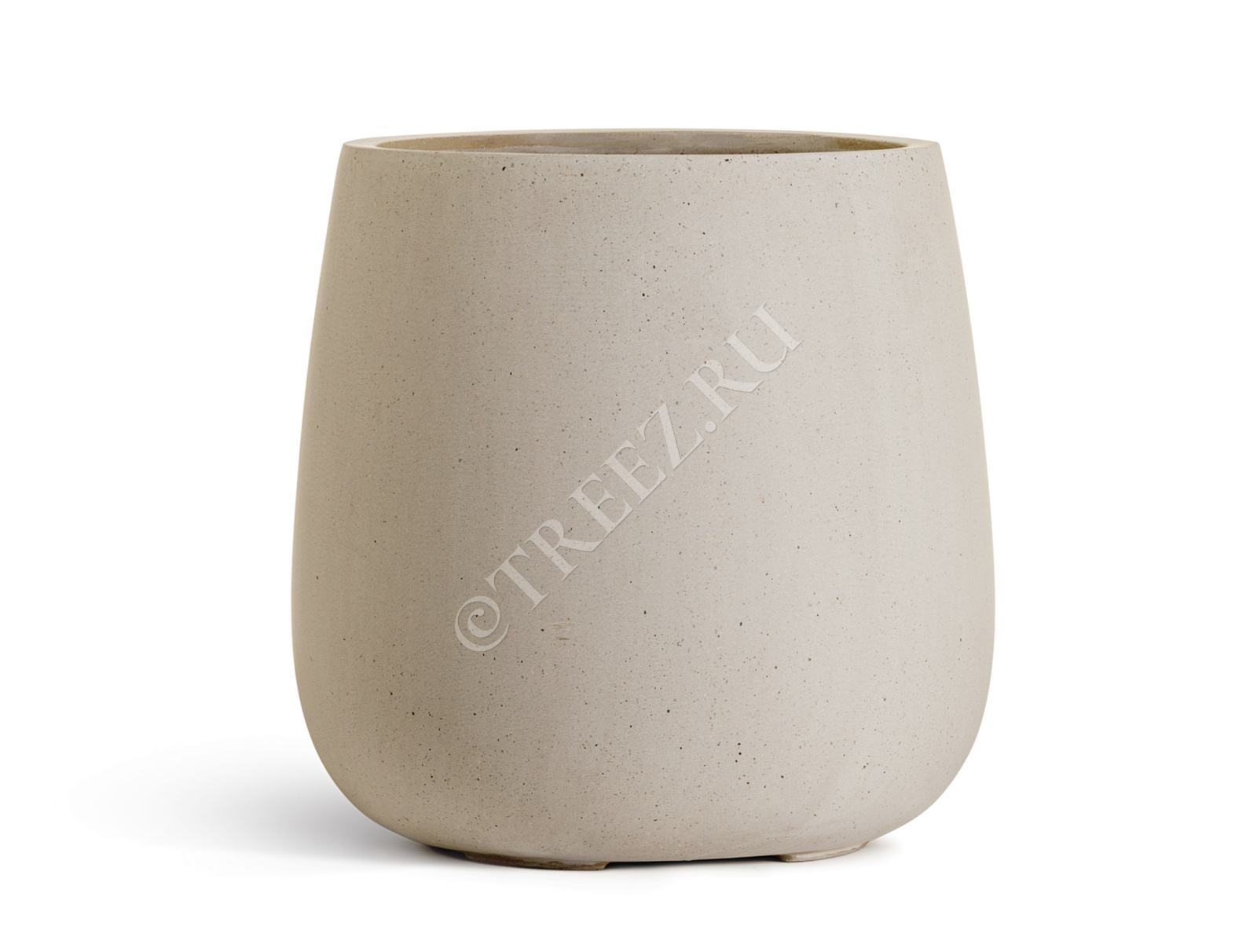 41.3321-02-072-BE-49 Кашпо  Effectory - серия Beton - Design-Чаша - Белый песок Цветочная коллекция  - Вид №2