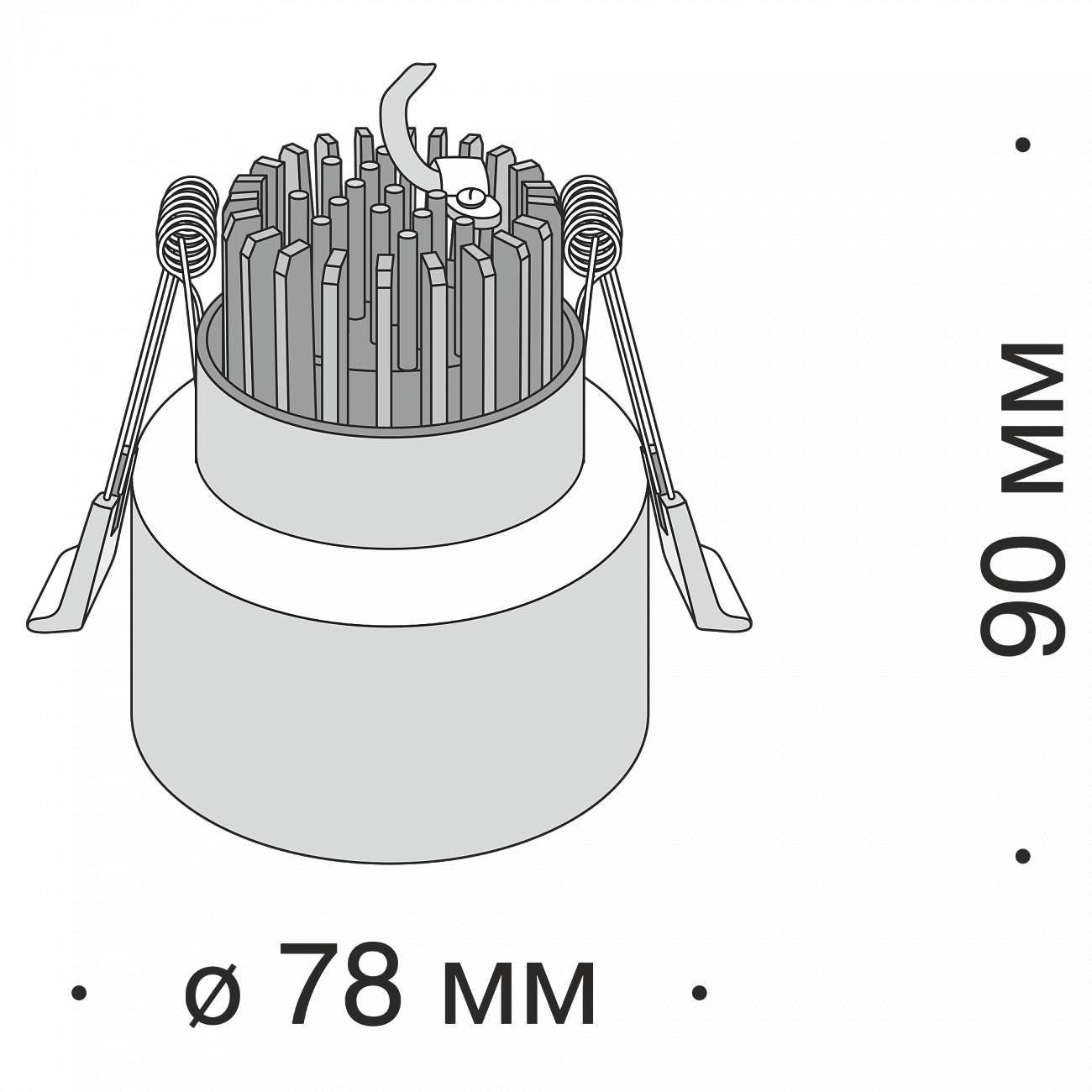 Встраиваемый спот белый Technical Valo DL037 TECHNICAL DOWNLIGHT 00-3957227 Белый  - Вид №2