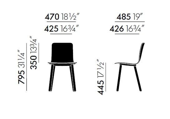 Деревянный стул VITRA HAL ARCH-00112440 - Вид №6