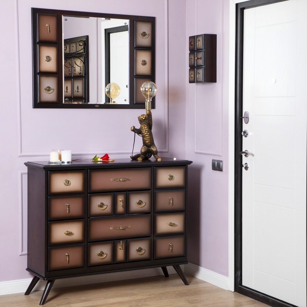 11535 Комод Пандора 2 Орех Оберджин Шоколад BOGACHO 4627139508588