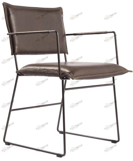 Jess Кожаное кресло с салазками и подлокотниками Norman sun-id-1499700