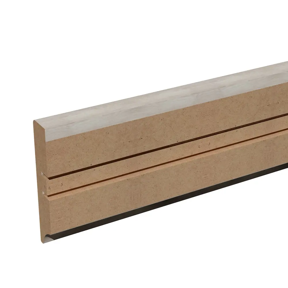 Плинтус напольный МДФ «Дуб бриг» прямой высота 80 мм длина 2.05 м КРОНОПРОФИЛЬ STLM-2105315 - Вид №1