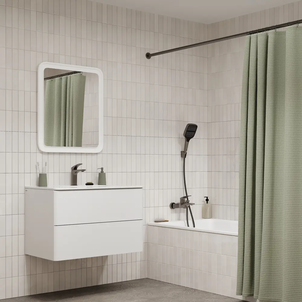 89392208 Смеситель для ванны Iddis Lahta LAHGM00i02 однорычажный графит матовый STLM-1573675 - Вид №5