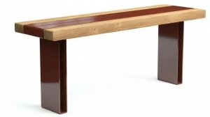 VESTRE Прямоугольный стол для общественных мест из стали и дерева Kong