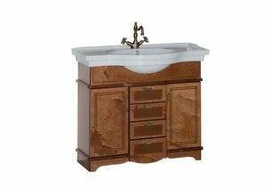 Тумба под раковину Aquanet Луис 100 темный орех