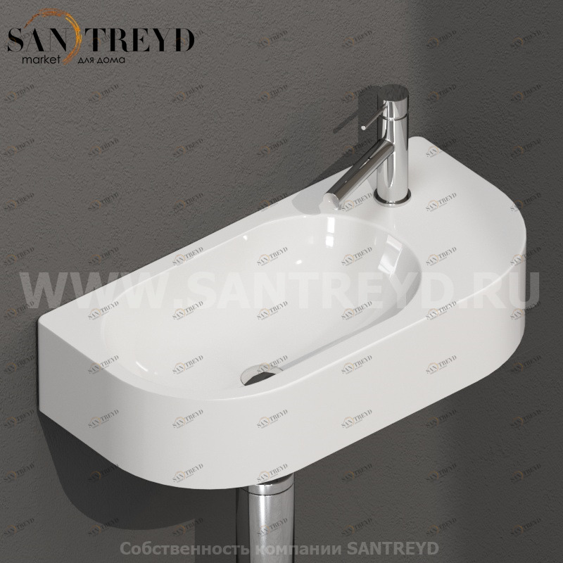 SCT55BI Раковина керамическая подвесная Globo Ceramica Globo FORTY3