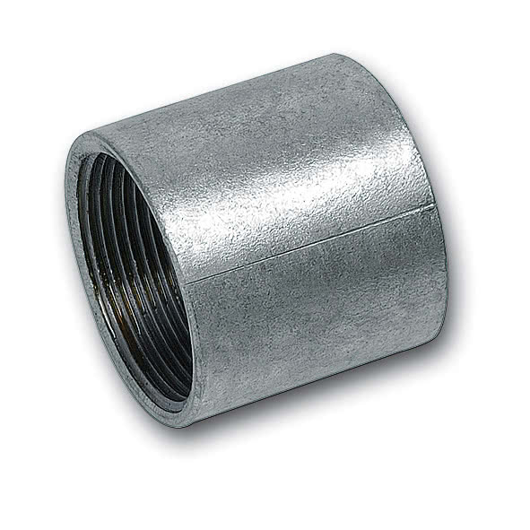 11612V SANHA 16 муфта, ковкий чугун, оцинкованная 1/2 мм  - Вид №1