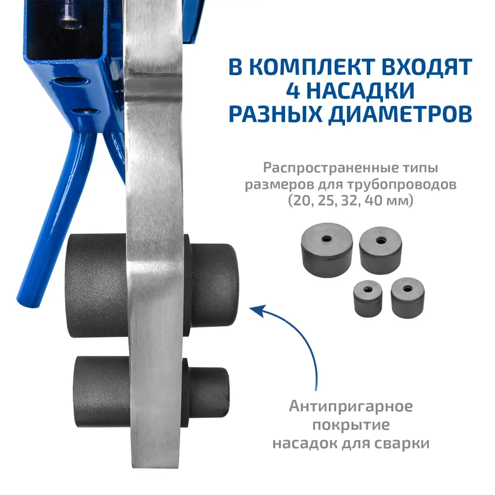 Аппарат для сварки полипропиленовых труб Мегеон 98107 1500 Вт 89436281 STLM-2005010  - Вид №3