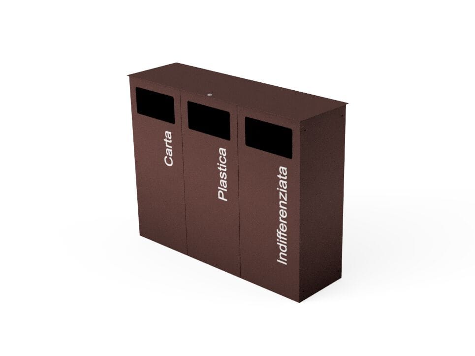 Стальная корзина для мусора для утилизации отходов Studio Città ECO BIN CITY BIG ARCH-00037560 - Вид №1