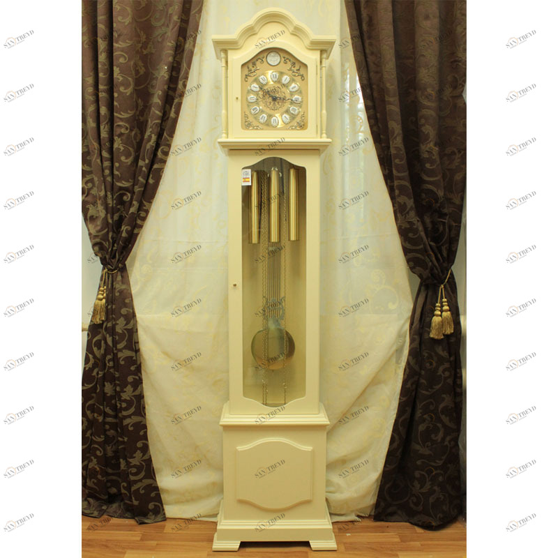 Часы напольные слоновая кость 198 см Ivory SARS ДИЗАЙНЕРСКИЕ 00-3967438 Бежевый 