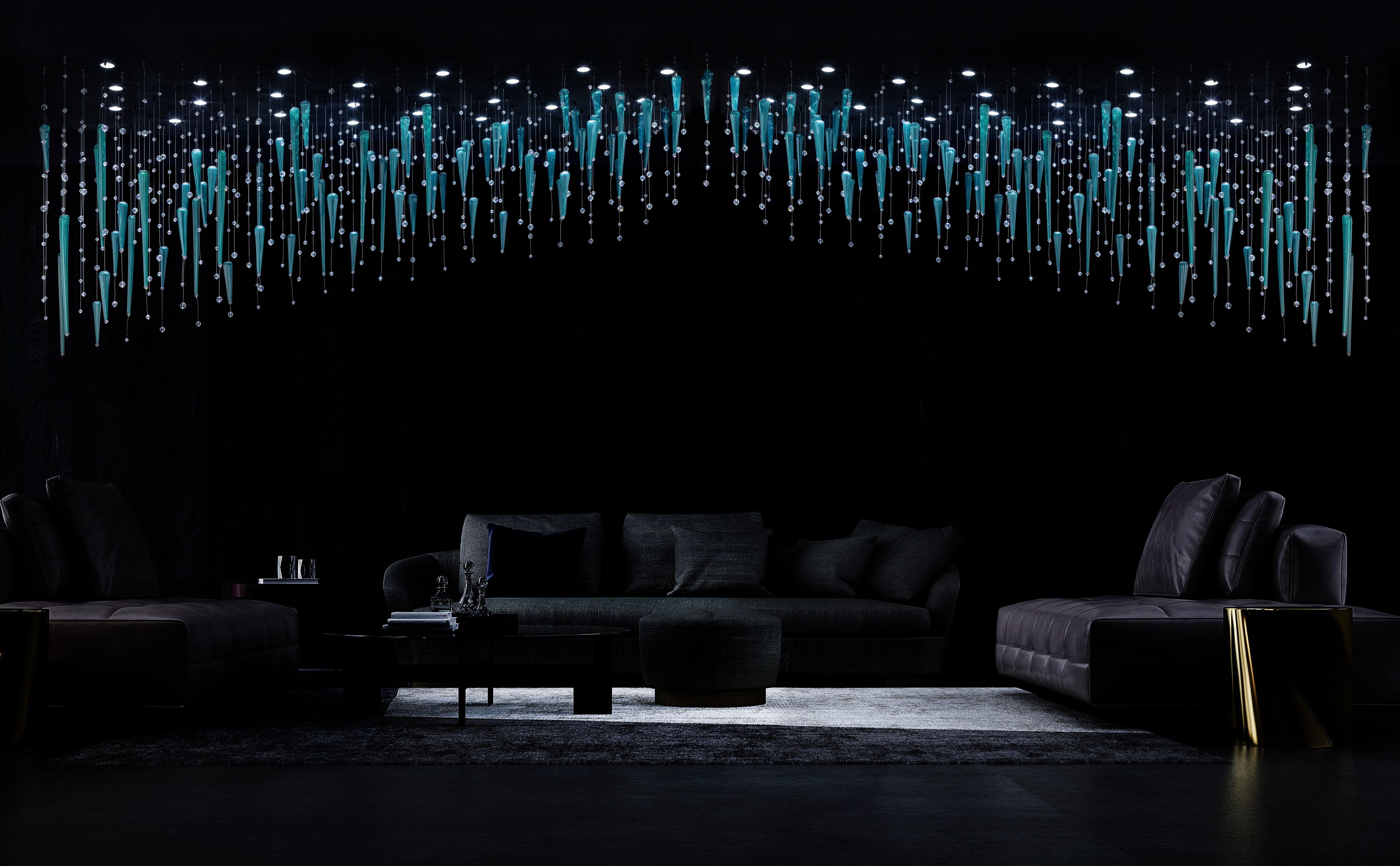 Кристалл светодиодный подвесной светильник Euroluce Lampadari отражения ARCH-00030362 - Вид №1