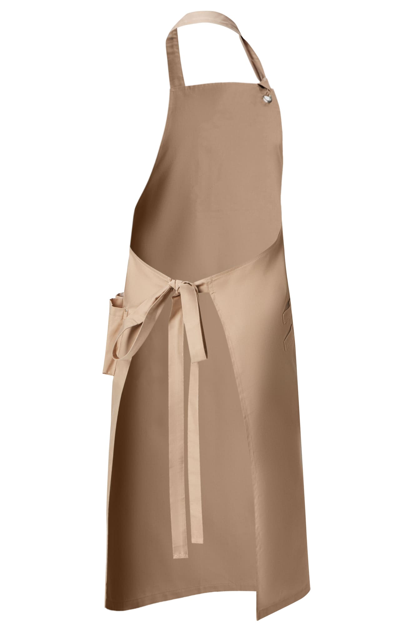 60615 Фартук  с нагрудником цвет beige (бежевый) RICON  Одежда для официантов  размер  - Вид №1