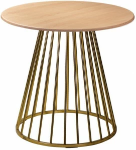 30578 Стол Twister Matte Gold r80 бук R-HOME