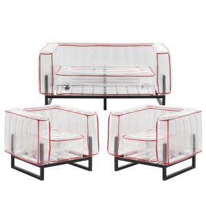 MOJOW Садовая мебель в стиле Yomi Красный SY2FYP021CYP02CN01TR