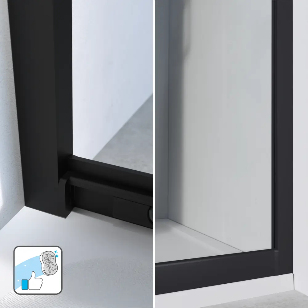 Комплект стекол для душевой ширмы Sensea Easy 90x90 см прозрачное стекло цвет профиля на выбор 88103578 STLM-2115872 - Вид №19