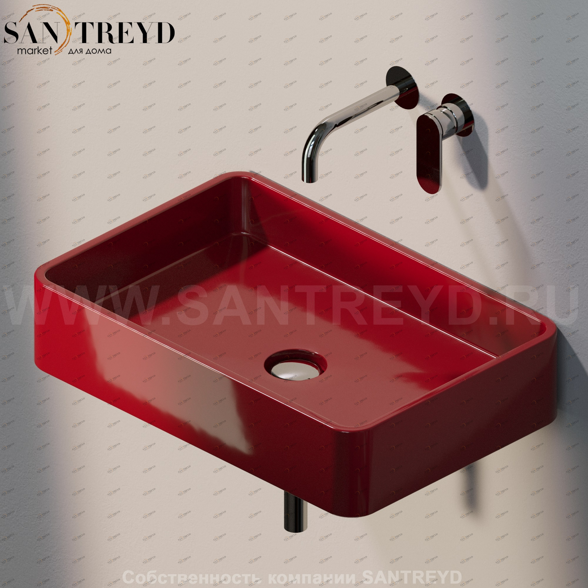 MWL603011 Подвесная раковина настенная прямоугольная Ceramica Flaminia Miniwash