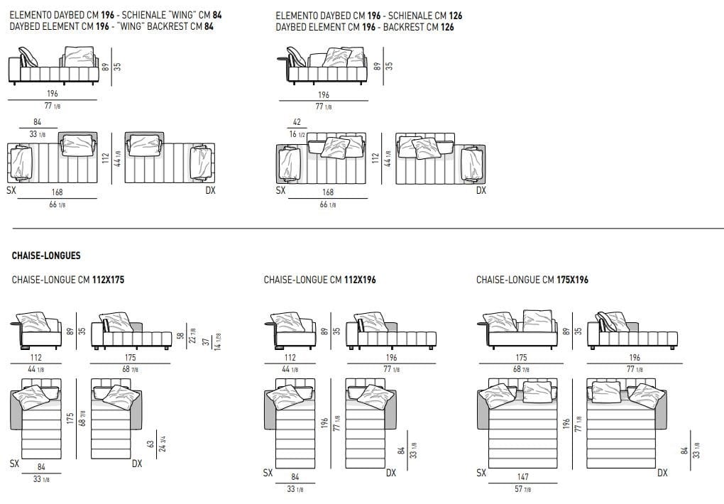 Ткань диван Minotti Freeman ARCH-00060440 - Вид №30