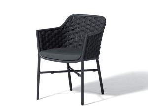 Штабелируемый садовый стул с подлокотниками