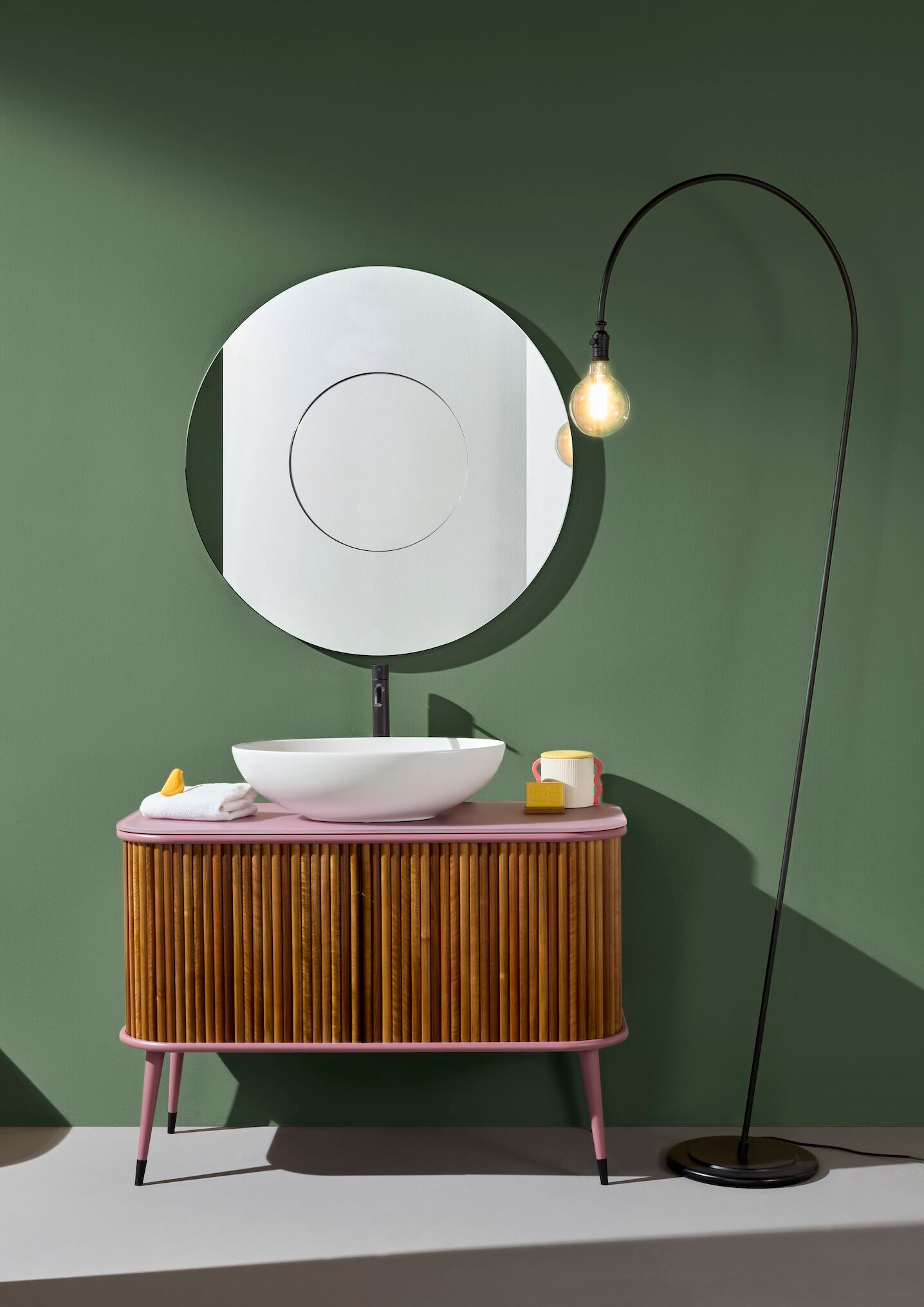 Напольный умывальник с дверцами Gaia Mobili Contemporary ARCH-00151882 - Вид №1