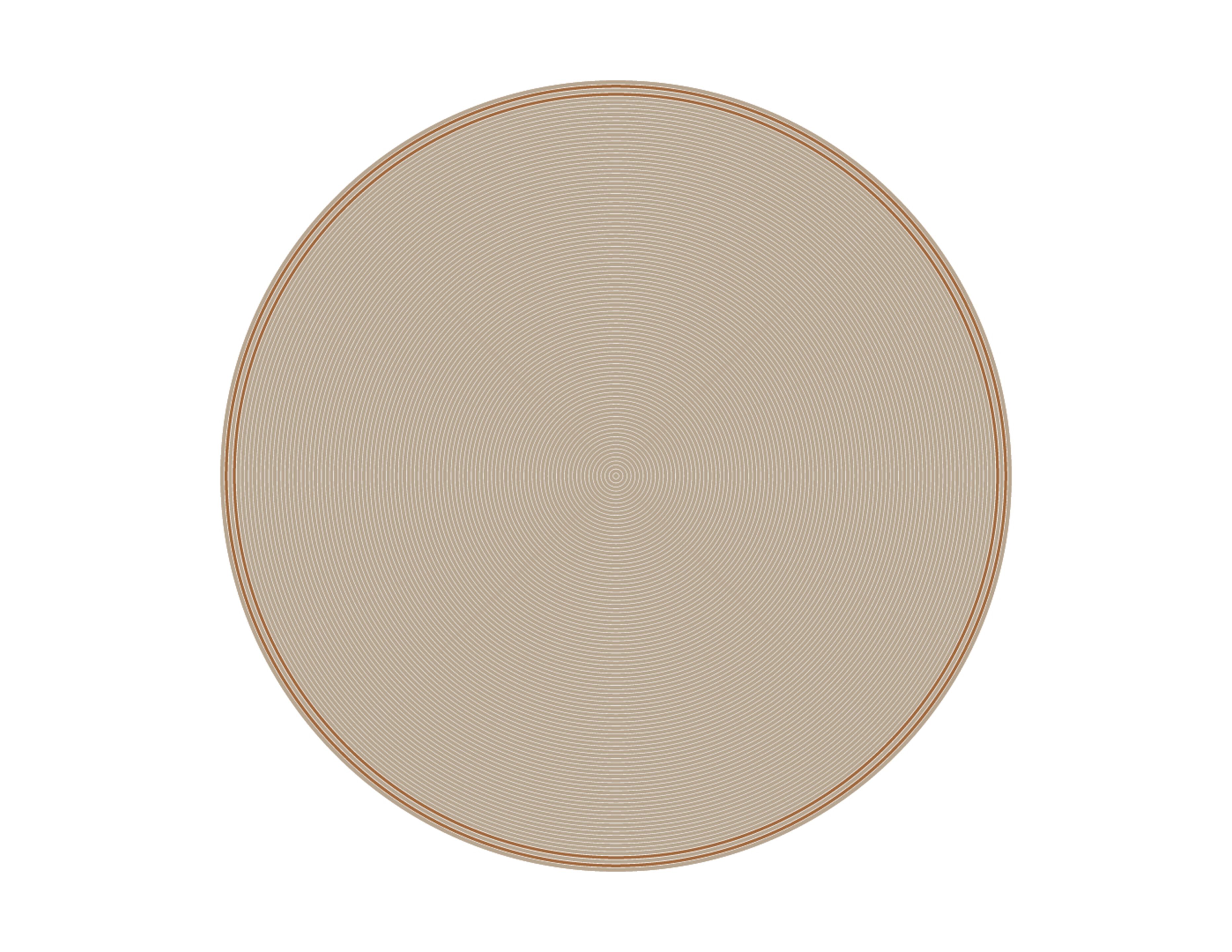 Открытый круглый сплошной цвет ковер YAAZ Yunn ARCH-00100369 - Вид №16