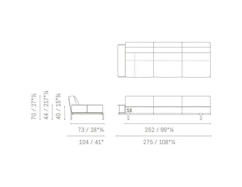 Ткань диван Poltrona Frau коллекция-диваны и кресла ARCH-00009449 - Вид №36