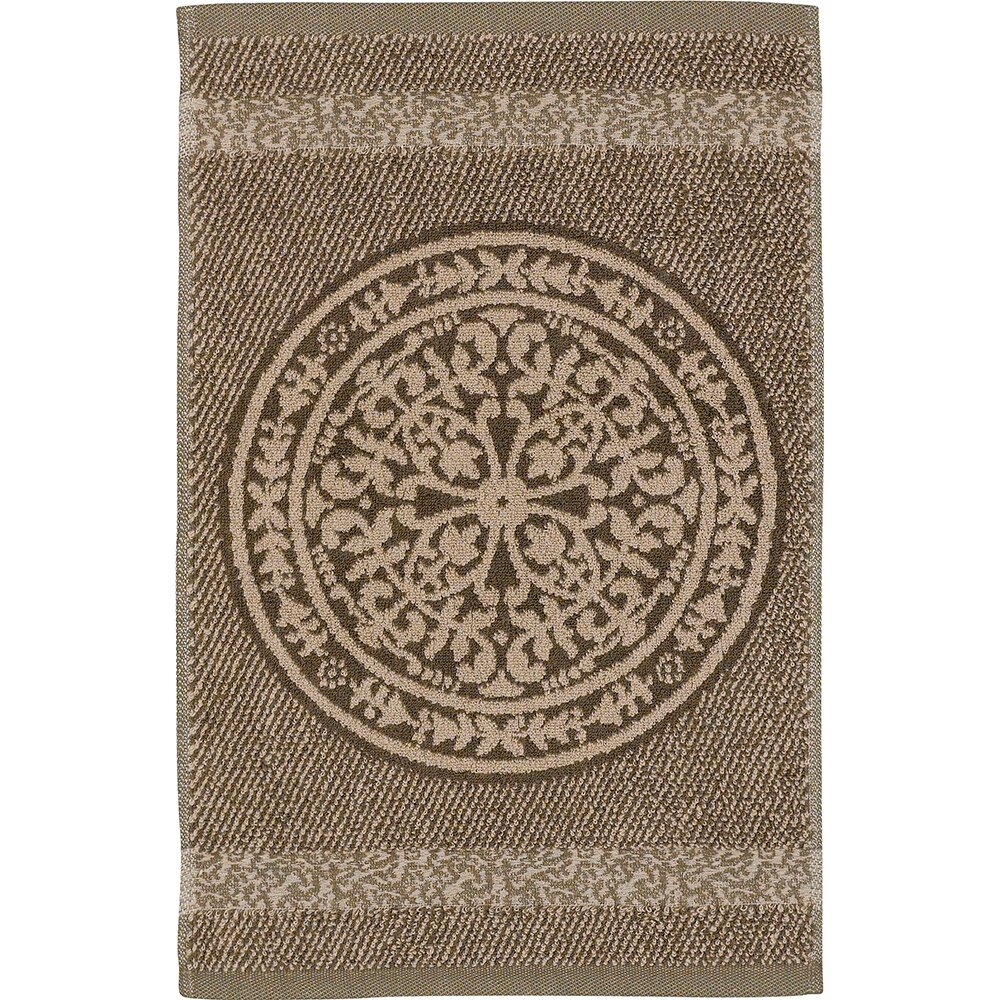 LEI_443_77_50 Полотенце 30/50 бежево-коричневый 80%хлопок 20%лен махра LEITNER Santreyd 