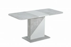 Стол обеденный раздвижной 110-145 см бело-серый Accent STOOL GROUP  00-3958851 Белый;серый